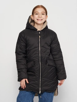 Пальто зимове дитяче Coccodrillo Outerwear Girl Kids ZC3151105OGK-021 140 см Чорне (5904986178584)