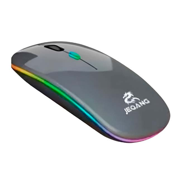 Миша Wireless Jeqang JW-AP01 2.4G LED бездротова комп'ютерна для пк та ноутбуків з підсвічуванням Bluetooth Wireless & Rechargeable Темний-Сірий