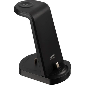 Зарядная док-станция XO 15W 3в1 Black (WX035)