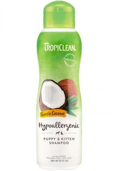 Шампунь "Нежный кокос" TropiClean, гипоаллергенный, для щенков и котят, 355 мл