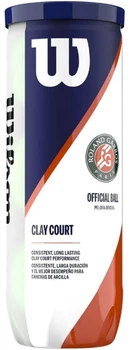 Мячи для большого тенниса Wilson Roland Garros CLAY CT 3 Ball (WRT125000)