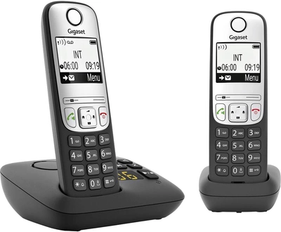 Телефон стаціонарний Gigaset A690A Duo Black (L36852-H2830-B101)