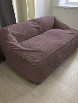 Диван безкаркасний 120х80х85 велюр Lilac ортопедичний крісло мішок декоративний диван