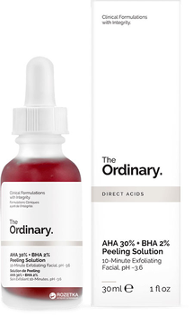 Peeling kwasowy do twarzy The Ordinary AHA 30% + BHA 2% Acid Peeling Solution 30 ml (769915191004)