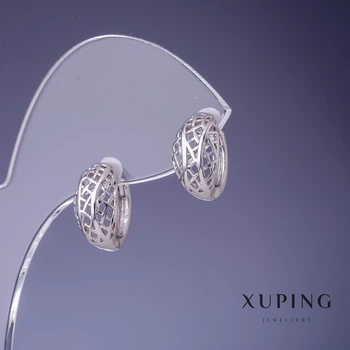 Сережки Xuping 7х13мм родій, ida55708