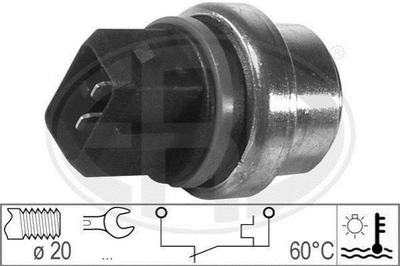 Датчик температури охолоджуючої рідини ERA 330162 Volkswagen Transporter, Polo, Caddy, Passat, Jetta, Golf, Scirocco, Sharan, Vento; Seat Cordoba, Toledo, Ibiza; Fiat Tipo; Ford Galaxy; Skoda Felicia 95VW8B607HA, 7280558, 251919369B