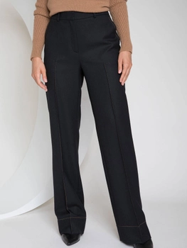 Spodnie wełniane damskie Deni Cler Milano W-Dc-5253-0P-K5-90-1 34 Czarne (3300000770277)