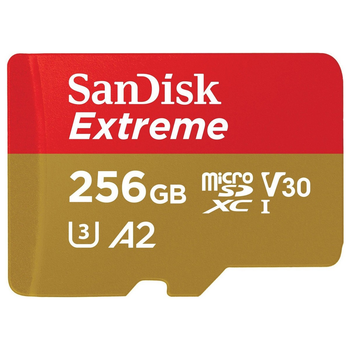 Карта памяти SanDisk 256 GB microSDXC UHS-I U3 V30 A2 Extreme (SDSQXAV-256G-GN6MA)