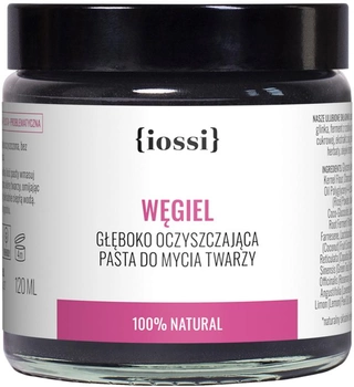 Паста Iossi Węgiel очищувальна для обличчя з активними водоростями та зеленим чаєм 120 мл (5907222501399)