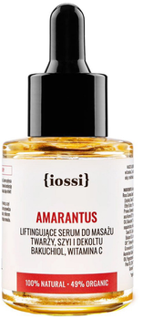 Serum Iossi Amarantus ujędrniająco-liftingujące do masażu twarzy z bakuchiolem i witaminą C 30 ml (5905155510273)