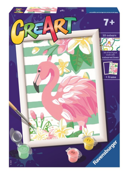 Картина за номерами Ravensburger CreArt Рожевий фламінго 13 x 18 см (4005556289295)