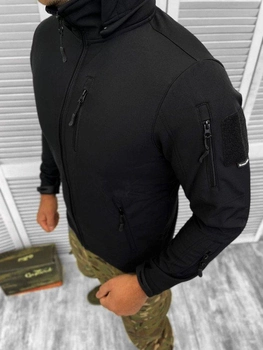 Тактическая куртка софтшел single sword Черный XL