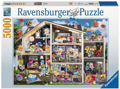 Puzzle Ravensburger Gelini Dollhouse 153 x 101 cm 5000 elementów (4005556174348)