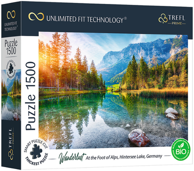 Puzzle Trefl At the foot of the Alps Lake Hintersee Germany 85 x 58 cm 1500 elementów (5900511261936)