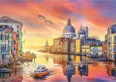Puzzle Trefl Romantic Sunset Venice Italy 34 x 48 cm 500 elementów (5900511374575)