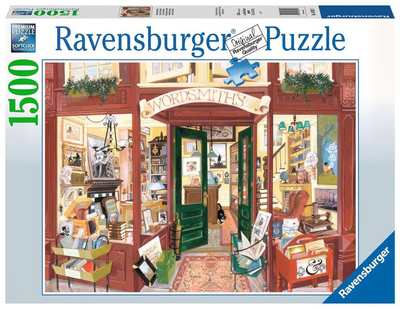 Пазл Ravensburger Wordsmith's Bookshop 80 x 60 см 1500 деталей (4005556168217)