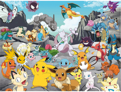 Пазл Ravensburger Pokemon Classics 80 x 60 см 1500 деталей (4005556167845)