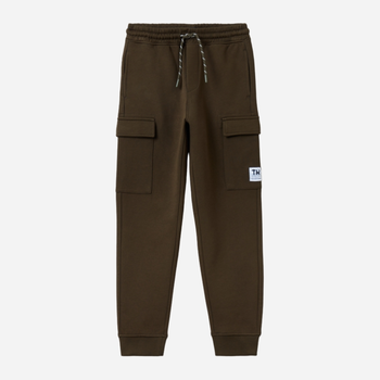 Spodnie dresowe młodzieżowe chłopięce joggery OVS 1908693 146 cm Khaki (8056781312841)