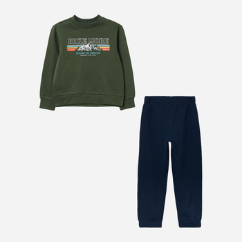 Komplet (bluza + spodnie) dziecięcy OVS 1896474 128 cm Zielony (8052147630918)