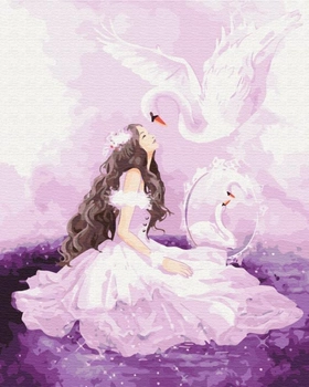 Картина за номерами Symag Paint it Принцеса і лебідь 40 x 50 см (5904433380393)