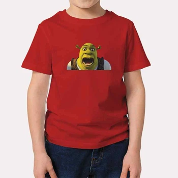 Футболка дитяча JHK "Шрек здивовано кричить" 104 см Червоний (MD-30-1950-33-13)