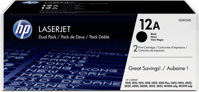 Картридж HP 12A LJ P1010/1012/1015/1020/M3015/3050/M1005/M1319 (Q2612A) Black