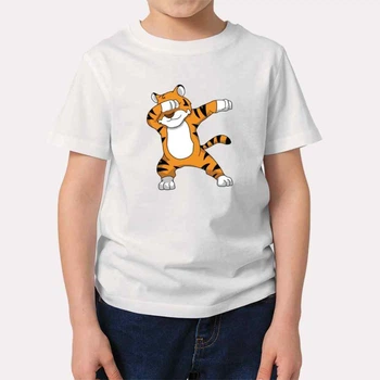 Футболка дитяча JHK "Тигр деб" 116 см Білий (MD-30-968-34-11)