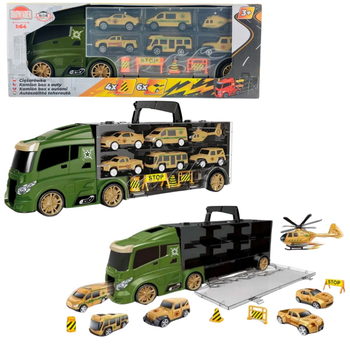 Ciężarówka-walizka Dromader 02879 z samochodami (6900360028796)