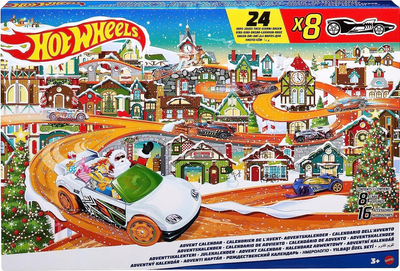 Набір машинок Mattel Hot Wheels Адвент-календар з аксесуарами (194735103263)