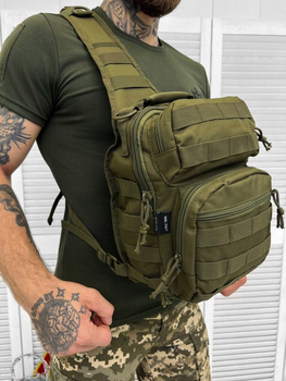 Тактический рюкзак сумка через плечо Mil-Tec 10л.oliva ЛГ7149