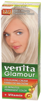 Farba do włosów Venita Glamour 12/1 Platynowy Blond (5902101605021)