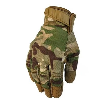 Тактические перчатки полнопалые с защитой Multicam S