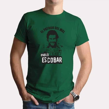 Футболка чоловіча JHK "Пабло Ескобар" S Зелений (MD-25-3315-18-16)