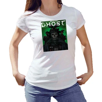 Футболка жіноча JHK "Call of Duty Ghost" L Білий (MD-20-3331-20-11)