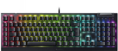 Клавиатура проводная Razer BlackWidow V4 X Yellow Switch RU USB Black (RZ03-04702500-R3R1)