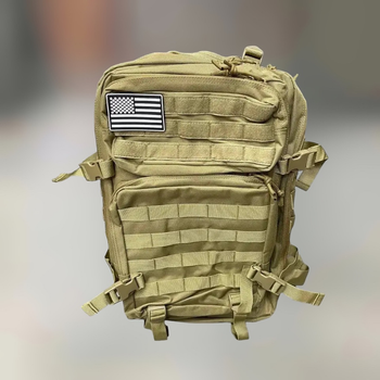 Военный рюкзак 45 л. Койот, Yakeda, тактический рюкзак для военных, армейский рюкзак для солдат