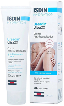Крем Isdin Ureadin Ultra 20 Emolient Ultra-Hydrating Cream повертає м'якість сухій та огрубілій шкірі 100 мл (8429420104563)