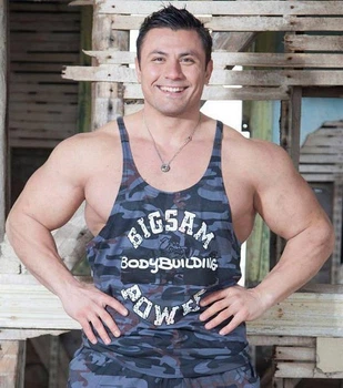 Майка для бодибилдинга Big Sam 2198 Серый XXL