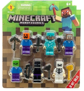 Набор фигурок Майнкрафт Minecraft Figures 6 шт