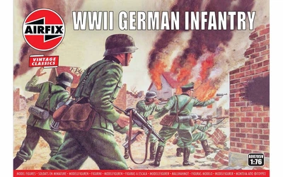 Сборная модель 1/76 немецкая пехота Второй мировой войны WWII German Infantry Airfix A00705V