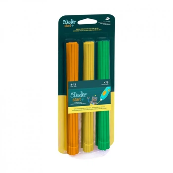 Стержень для 3D-ручки 3Doodler набор Микс (75 шт: оранжевый, желтый, зеленый) (3DS-ECO-MIX2-75) (270781)