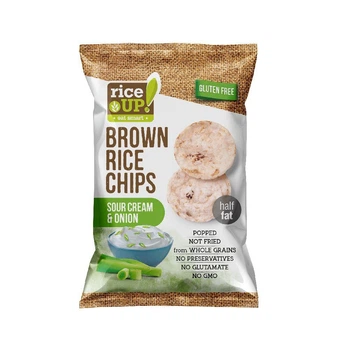 Чипсы рисовые со вкусом сметаны и лука Rice Up 120г