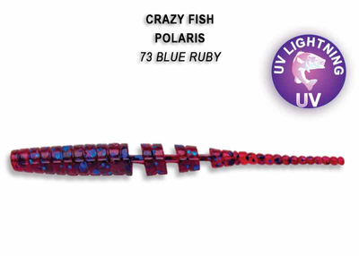Силиконовая приманка Crazy Fish Polaris 2" 17-54-73-6 кальмар,17-54-73-6