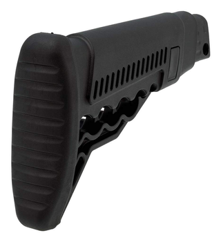 Телескопічний приклад DLG Tactical TBS Utility (DLG-081) для помпових рушниць Remington, Mossberg, Maverick (чорний) з патронташем