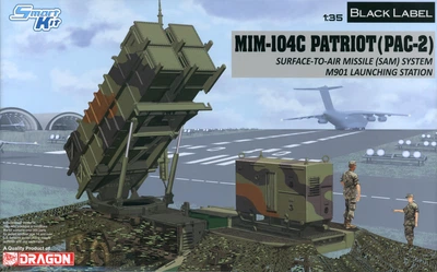 Сборная модель 1/35 ЗРК MIM-104C Patriot Surface-to-Air Missile (SAM) System (PAC-2) Dragon 3604