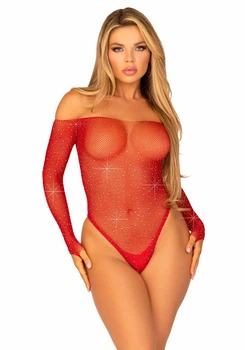 Сітчасте боді зі стразами Leg Avenue Crystalized fishnet bodysuit