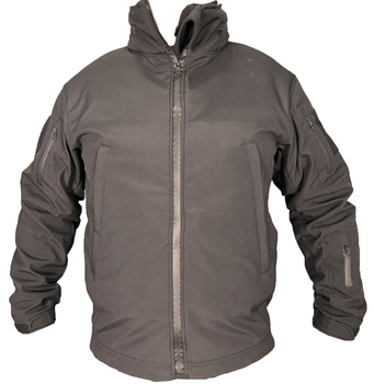 Куртка Soft Shell із фліс кофтою чорна Pancer Protection 46