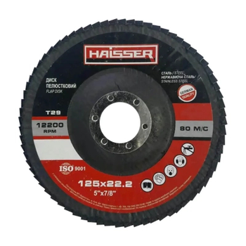 Коло зачистне HAISSER пелюстковий конічний - 125х22,2 P36, Т29 (97094)