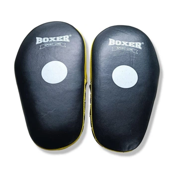 Лапы боксерские BOXER кожа желтые