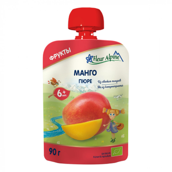 Дитяче пюре Fleur Alpine Манго 90 гр (5024688001123)